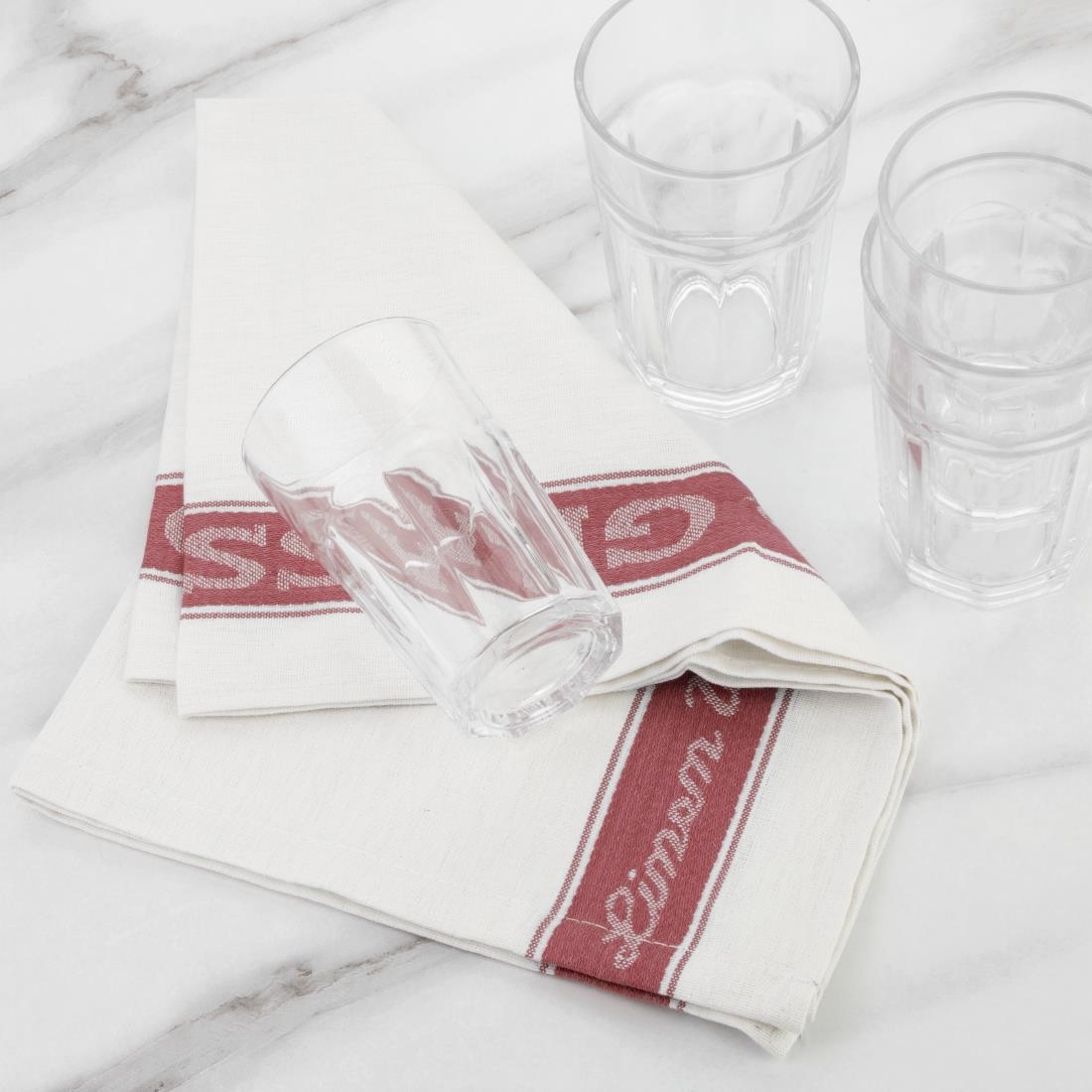 Essuie-verres Vogue rouges E910