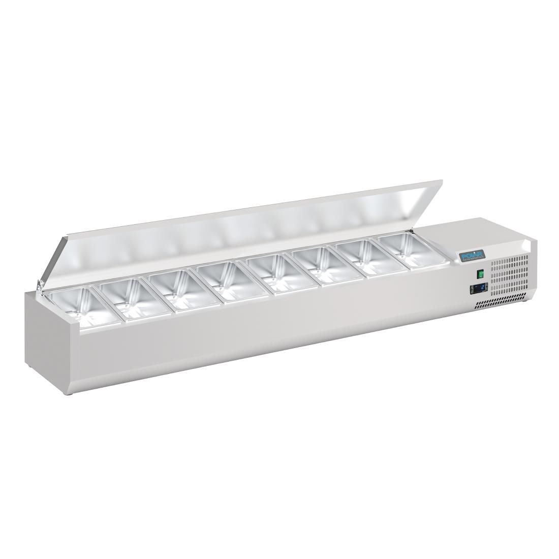 Saladette à poser avec couvercle Polar Série G 8x GN 1/4 FA856
