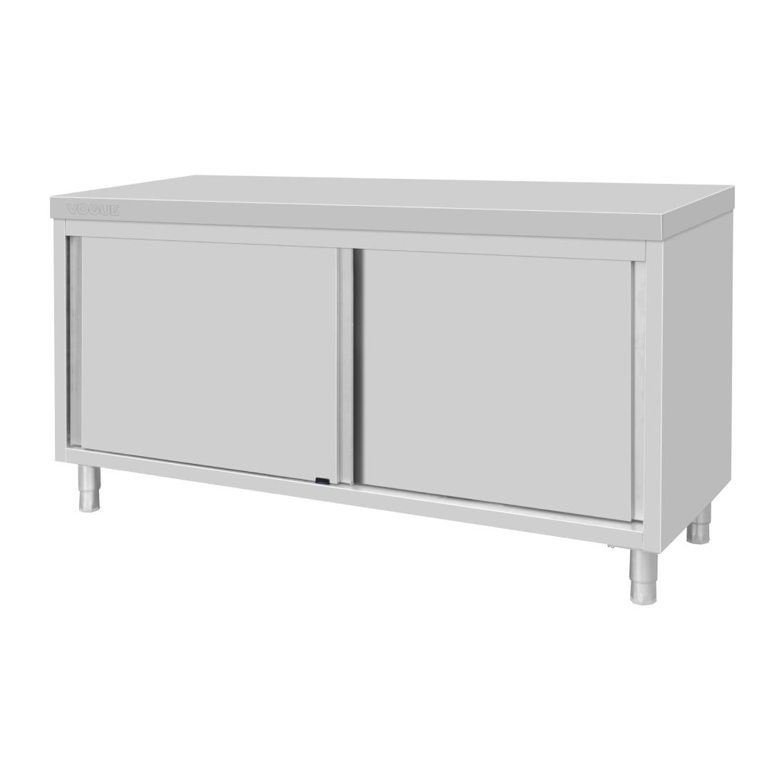 Armoire sur pieds en acier inoxydable Vogue 900x1800x600mm FU587