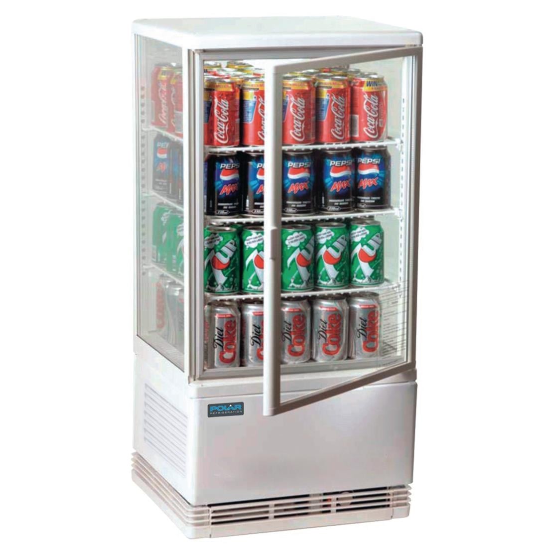 Vitrine réfrigérée blanche Polar Série C 68L G619