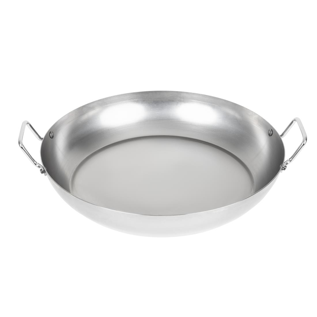 Poêle à paëlla en acier carbone Vogue 400mm GD074