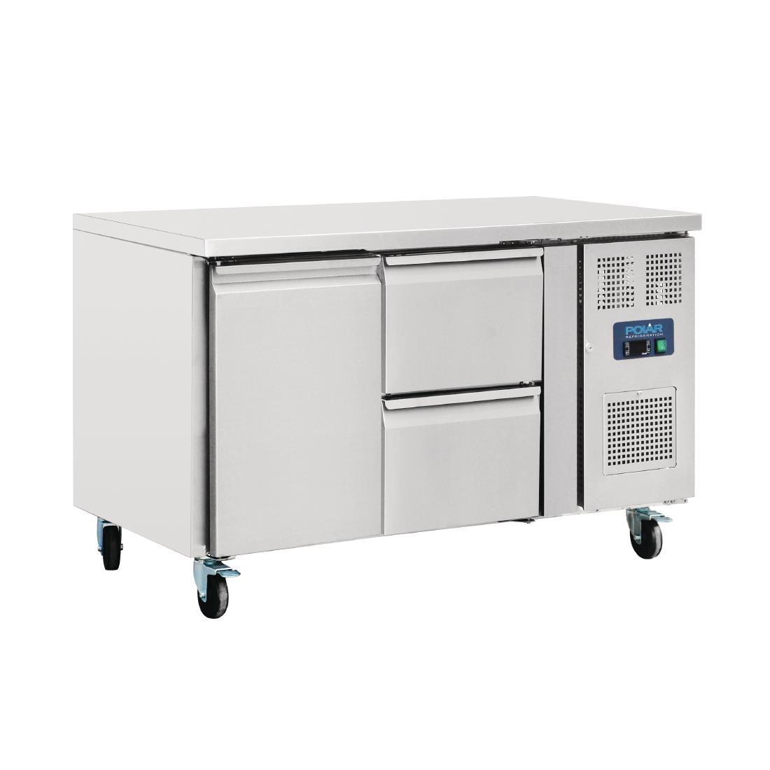 Table réfrigérée 1 porte 2 tiroirs 228L Polar Série U GD873