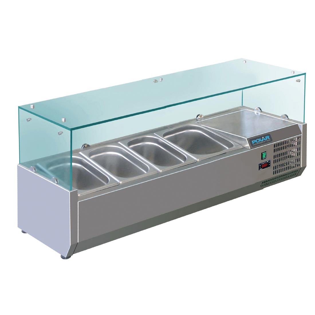 Saladette réfrigérée 3x GN 1/3 et 1x GN 1/2 Polar Série G GD875