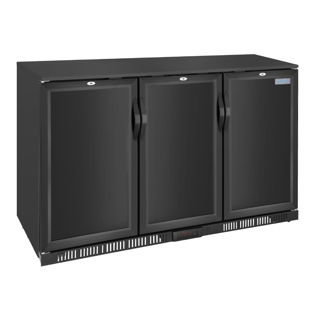 Arrière-bar trois portes pleines Polar Série G 850mm 320L GE999