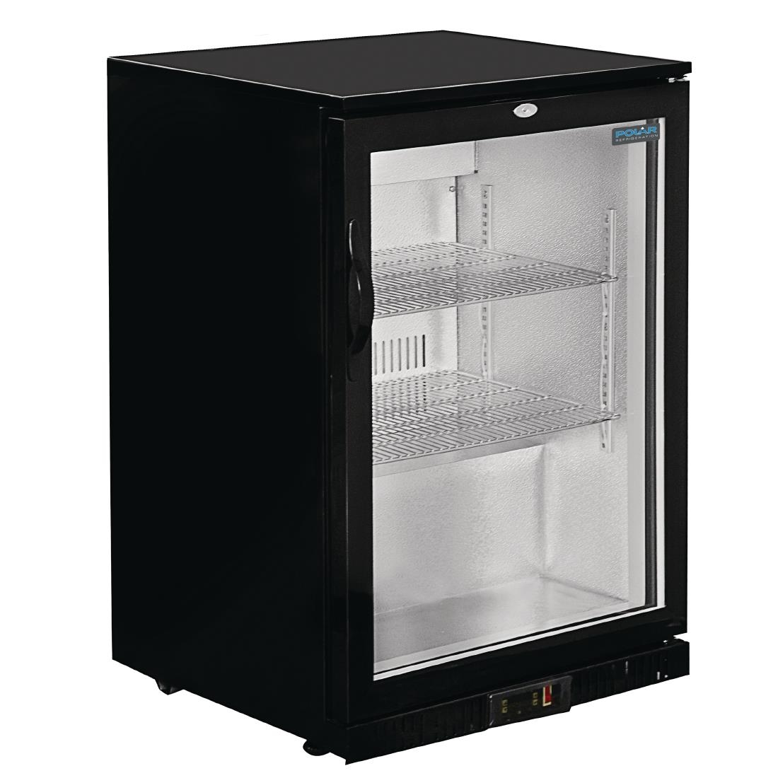 Arrière-bar une porte pivotante Polar Série G noir 138L GL001