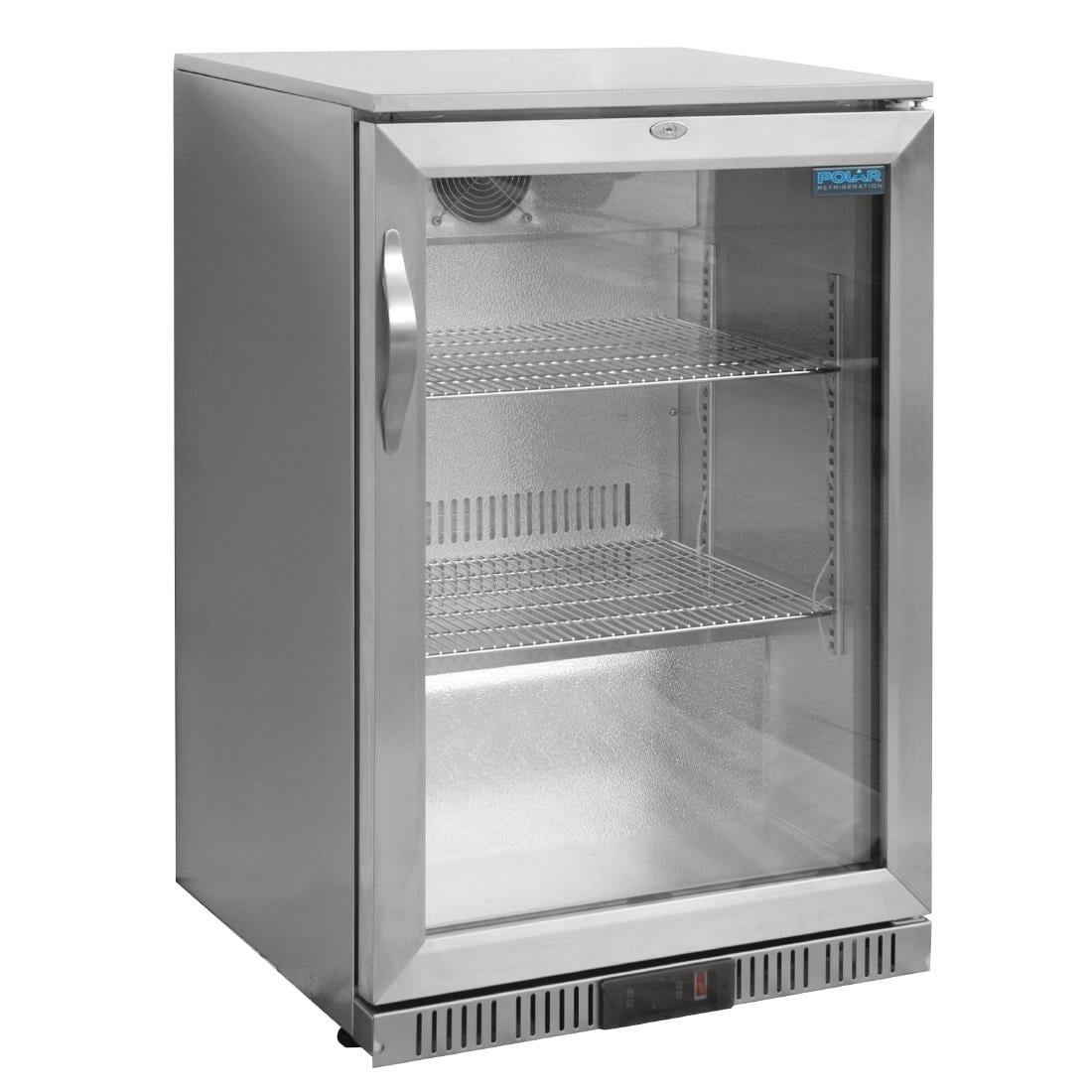 Arrière-bar une porte pivotante Polar Série G inox 138L GL007