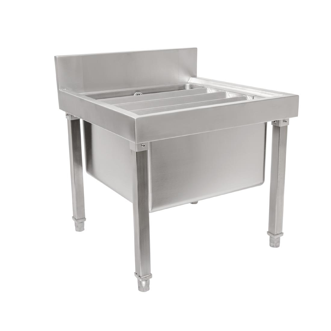 Bac vide seaux en acier inoxydable Vogue GL281