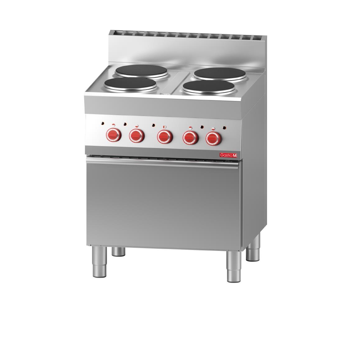 Fourneau électrique 4 plaques Gastro M 650 sur four électrique à convection GN053