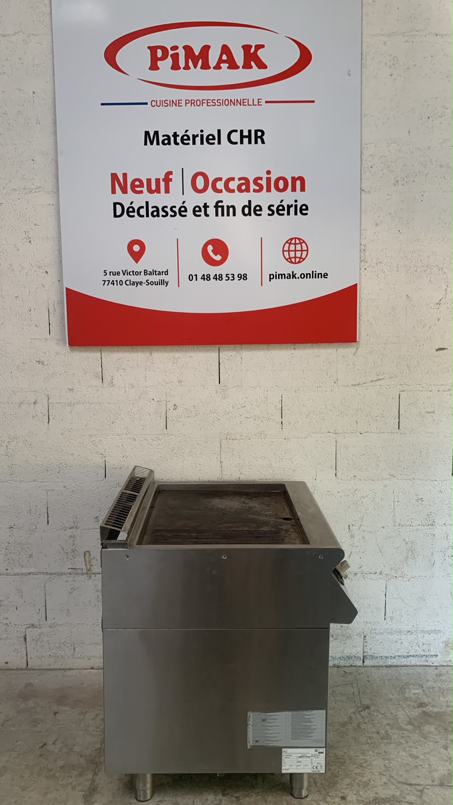 Plancha électrique plaque 2/3 lisse 1/3 rainurée GM70/80 FTRES Gastro M 700 GN103