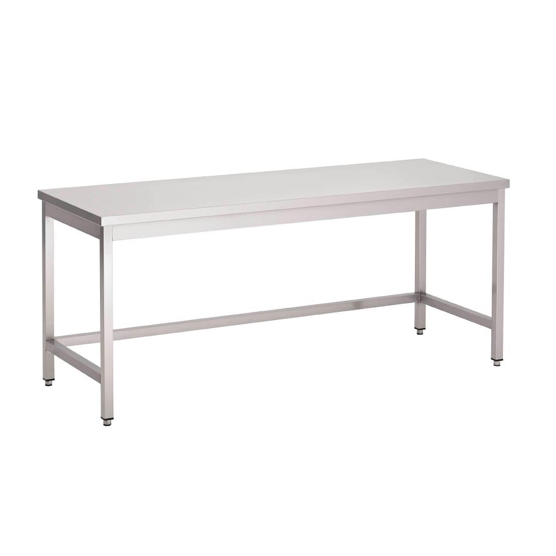 Table inox sans étagère basse Gastro M 2000 x 700 x 850mm GN113