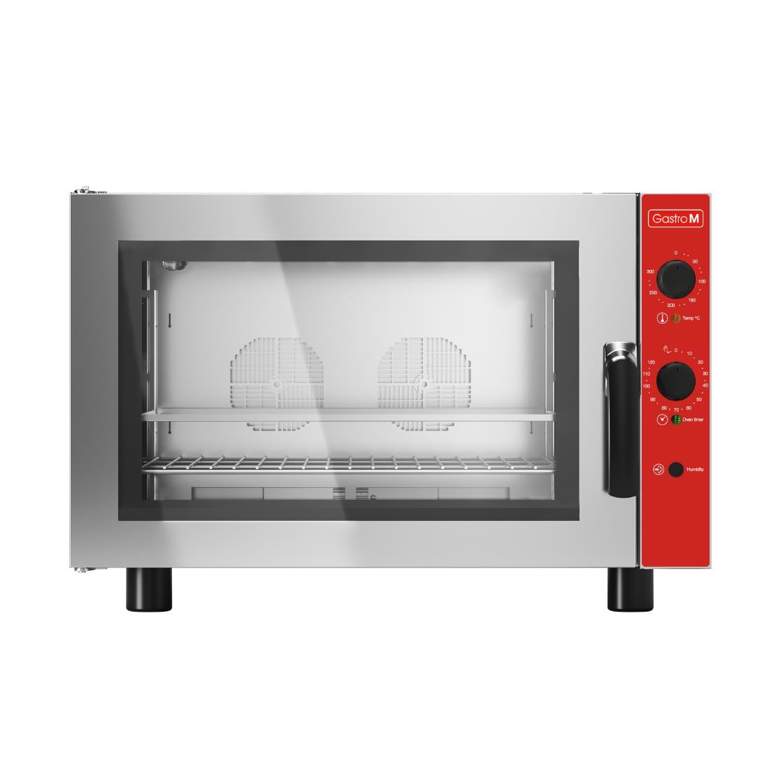 Four électrique à convection 4 niveaux avec humidificateur Gastro M porte latérale 400V GR204