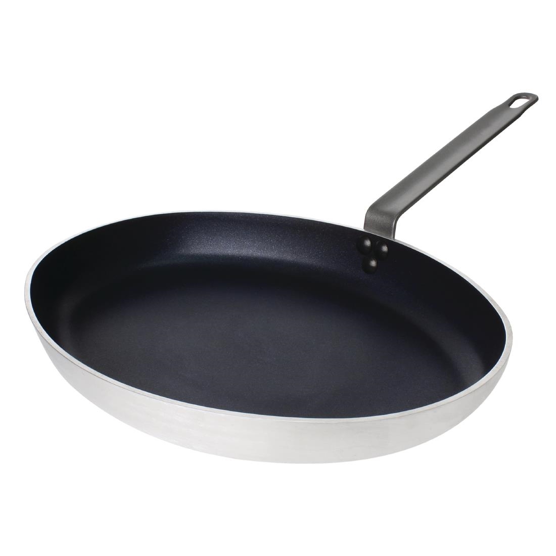 Poêle ovale en aluminium antiadhésive Vogue Teflon Platinium Plus 360mm HT988