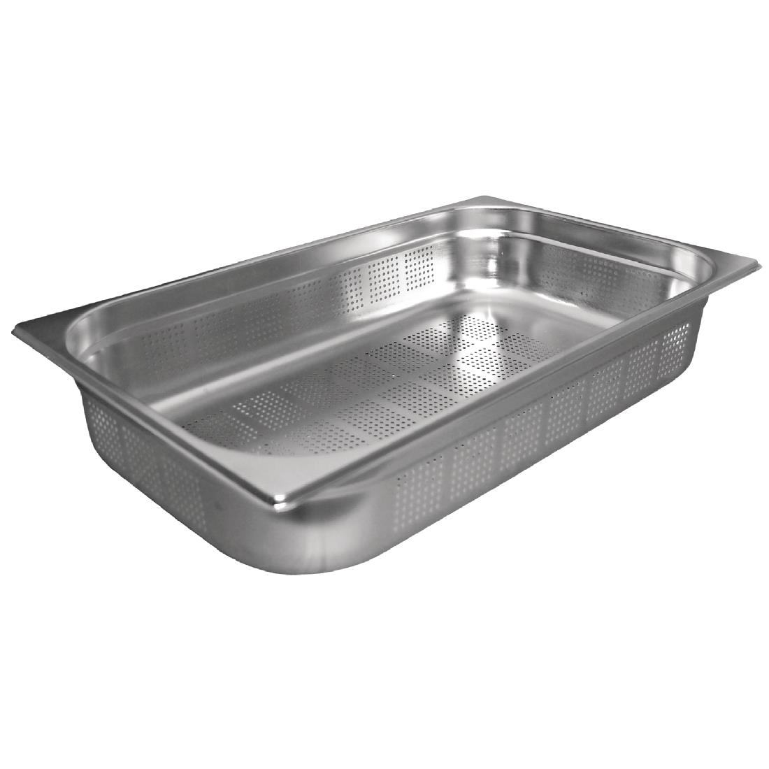 Bac Gastronorme inox perforé GN 1/1 200mm Vogue K843