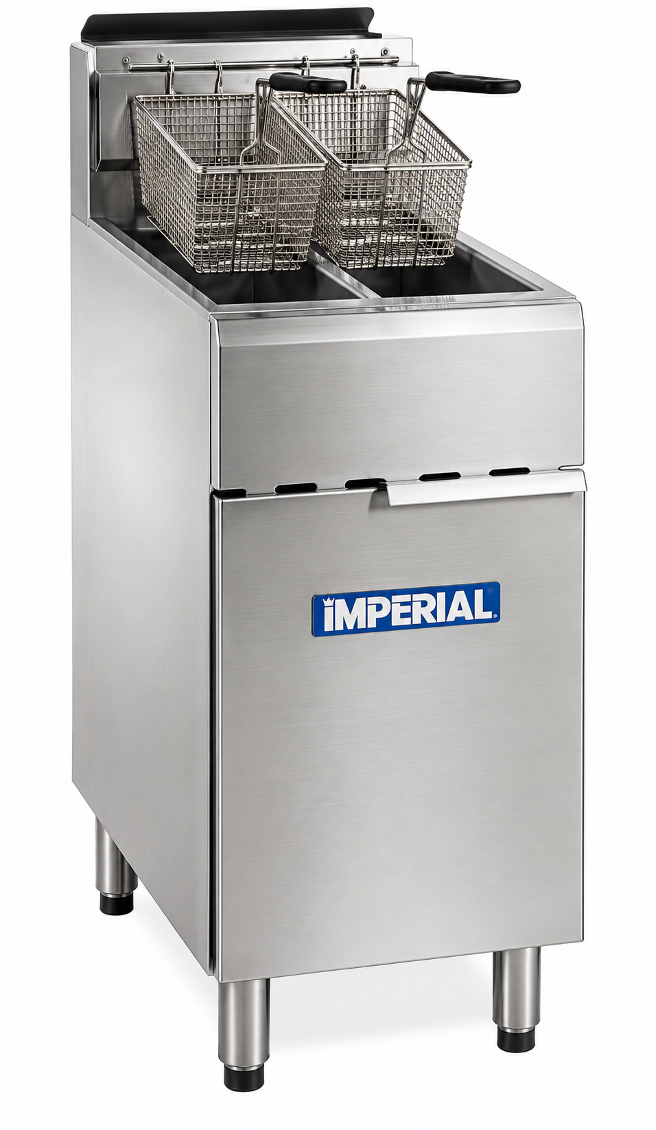 Friteuse gaz tubulaire double cuve 2 x 14L IMPERIAL IFS-2525