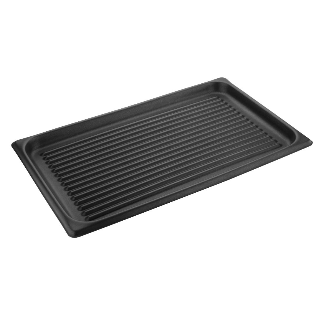 Plaque rainurée GN 1/1 antiadhésive Vogue S372