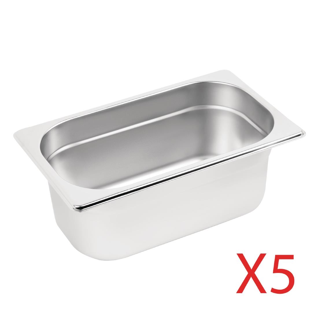 Lot de 5 bacs GN1/4 Vogue S407