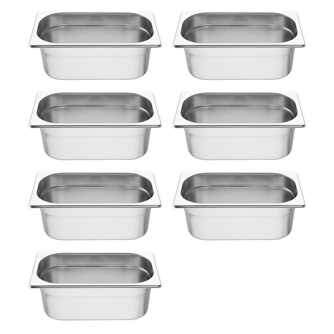 Lot de 7 bacs GN1/4 Vogue S408