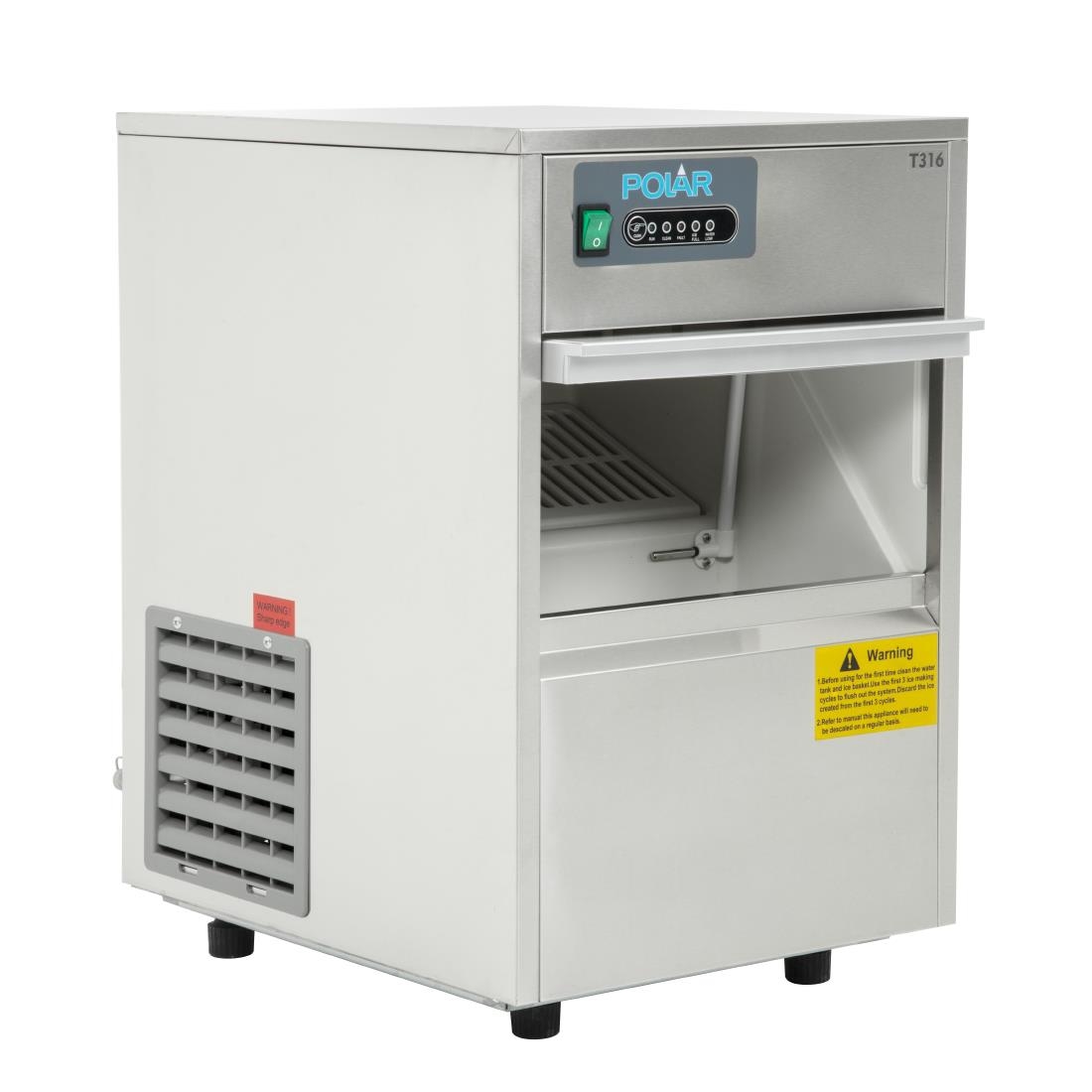 Machine à glaçons dessous de comptoir 20kg Polar Série G T316