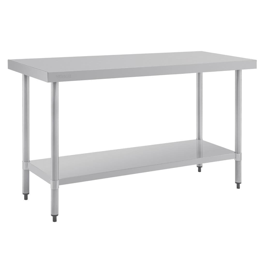 Table de préparation sans rebord en acier inoxydable Vogue 1500 x 600mm T377