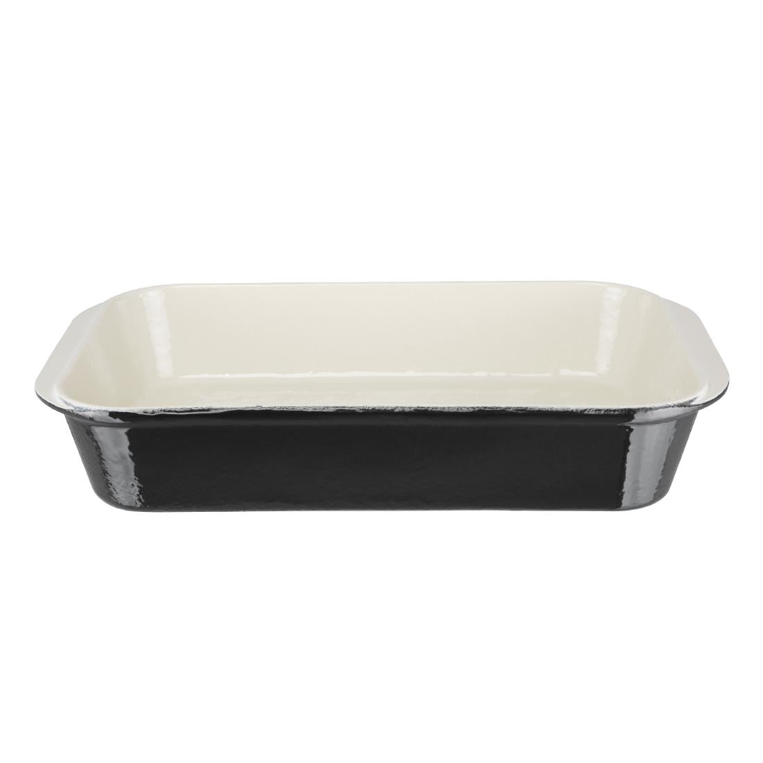 Plat à rôtir en fonte Vogue noir 405 x 250mm U572