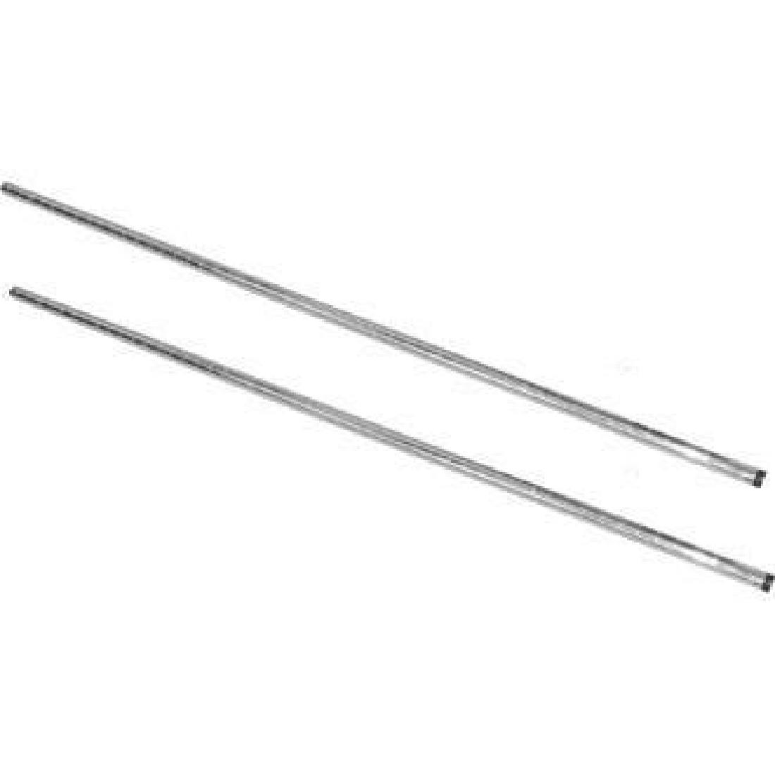 Poteaux chromé montant droit Vogue 1270mm (Lot de 2) U887