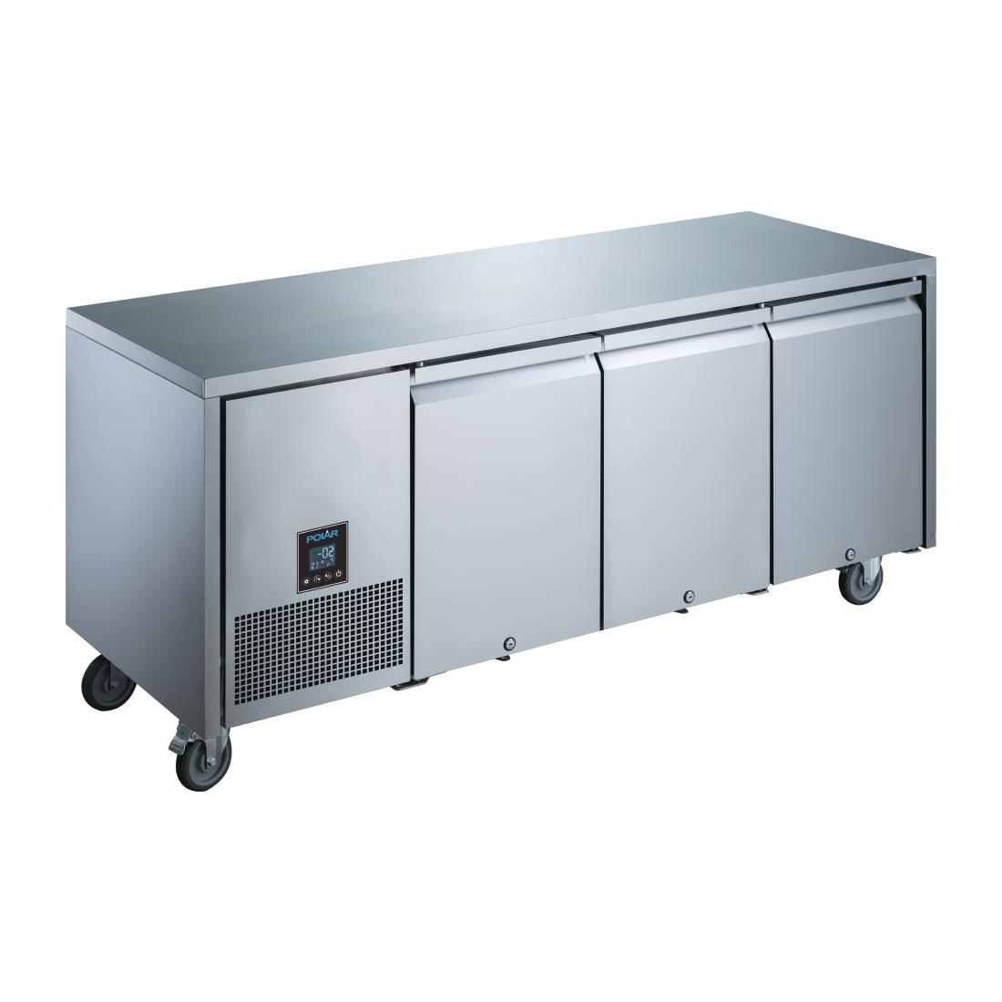 Table réfrigérée positive 3 portes Polar Serie U Premium 420L UA007