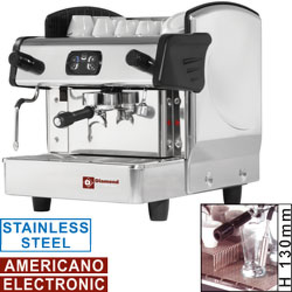 Machine à café expresso 1 groupe h130mm, automatique, (sans affichage) DIAMOND AROMA/1E-AM-N