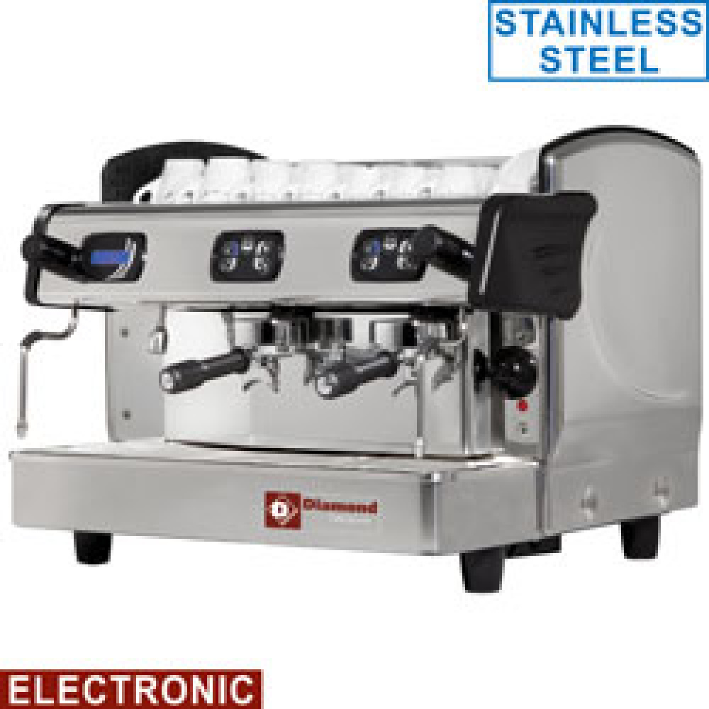 Machine à café expresso 2 groupes, automatique (avec affichage) DIAMOND AROMA/2ED-N