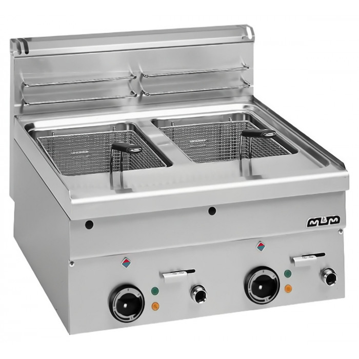 FRITEUSE ELECTRIQUE – 2 CUVES DE 10+10 lt. MBM MINIMA600-EF66