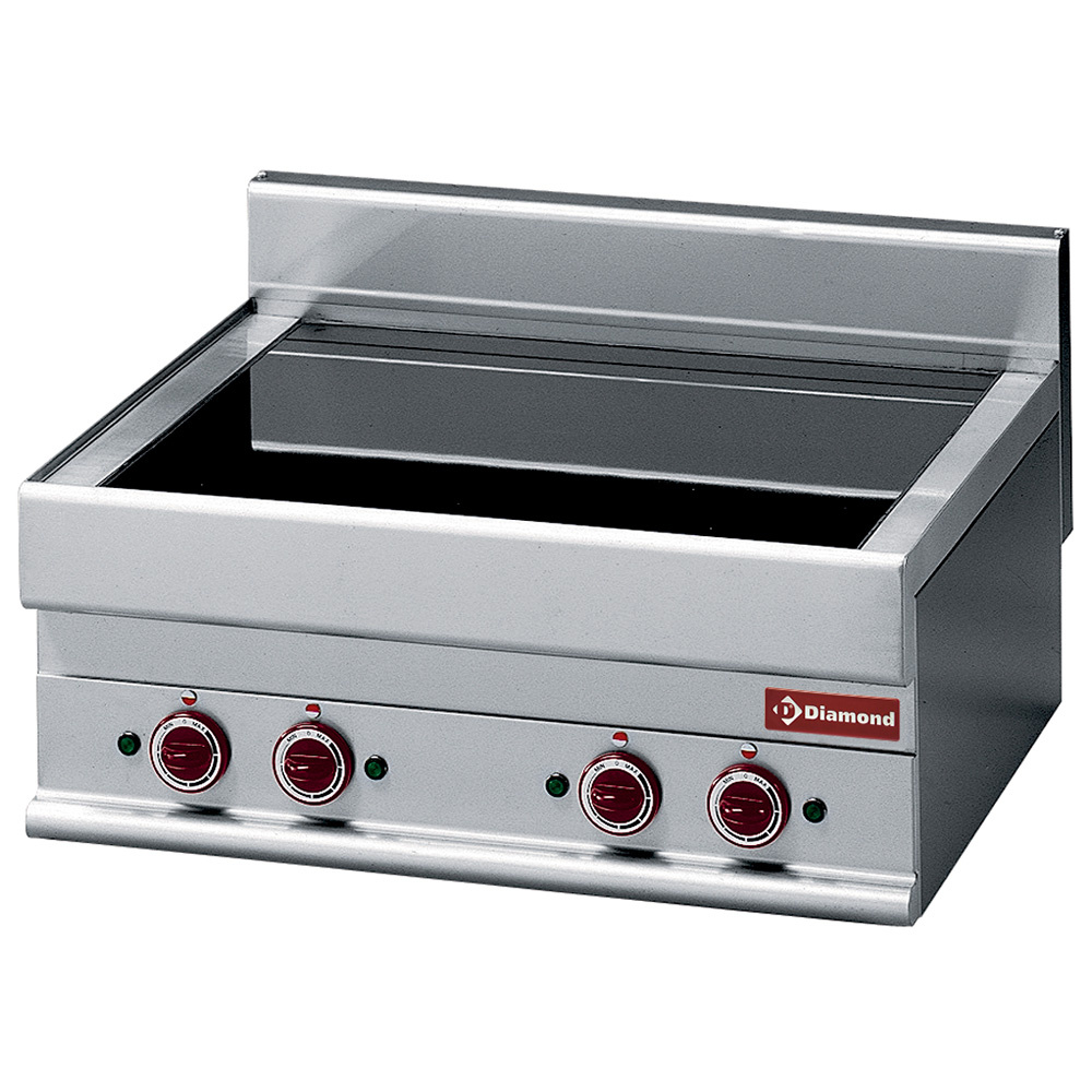 Plaque de cuisson vitrocéramique électrique à 4 zones -top- « Alpha 650 » DIAMOND E65/4VC7T-230V/3-