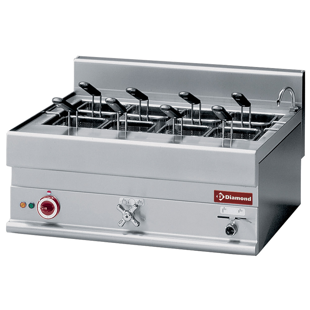 Cuiseur à pâtes électrique, capacité 40 litres -haut- « Alpha 650 » DIAMOND E65/CP7T-230V/3-