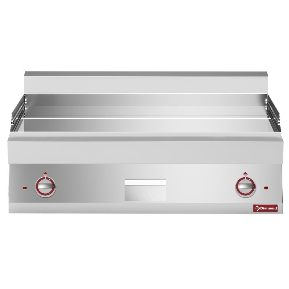 Plaque de cuisson électrique plate EXTRA LARGE chromée DIAMOND E65/PLCD10T-N