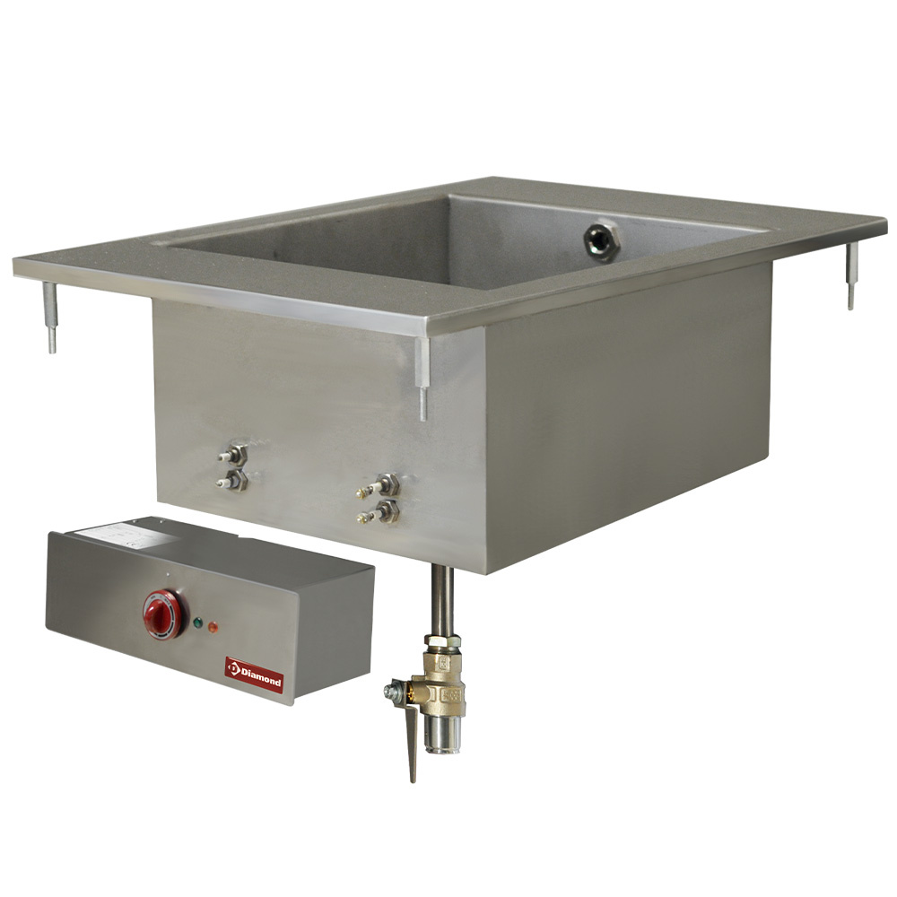 Bain-marie électrique GN 1/1, à encastrer DIAMOND EDI/BM4