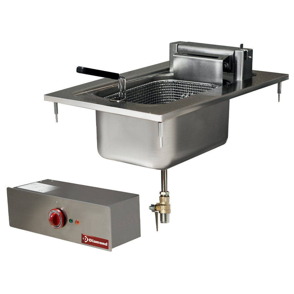 Friteuse électrique, 1 cuve de 10 litres, à poser DIAMOND EDI/F104