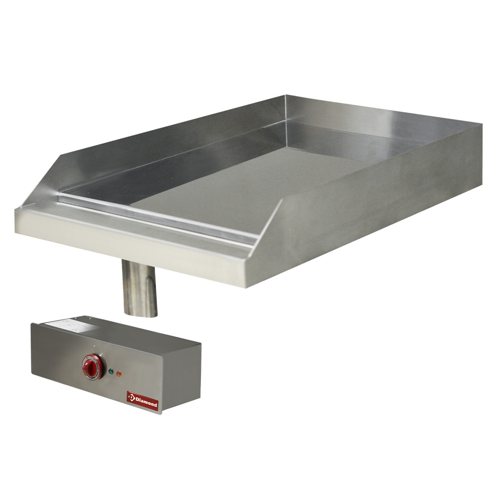 Plaque de cuisson lisse, électrique, chromée, encastrable DIAMOND EDI/PLCD4