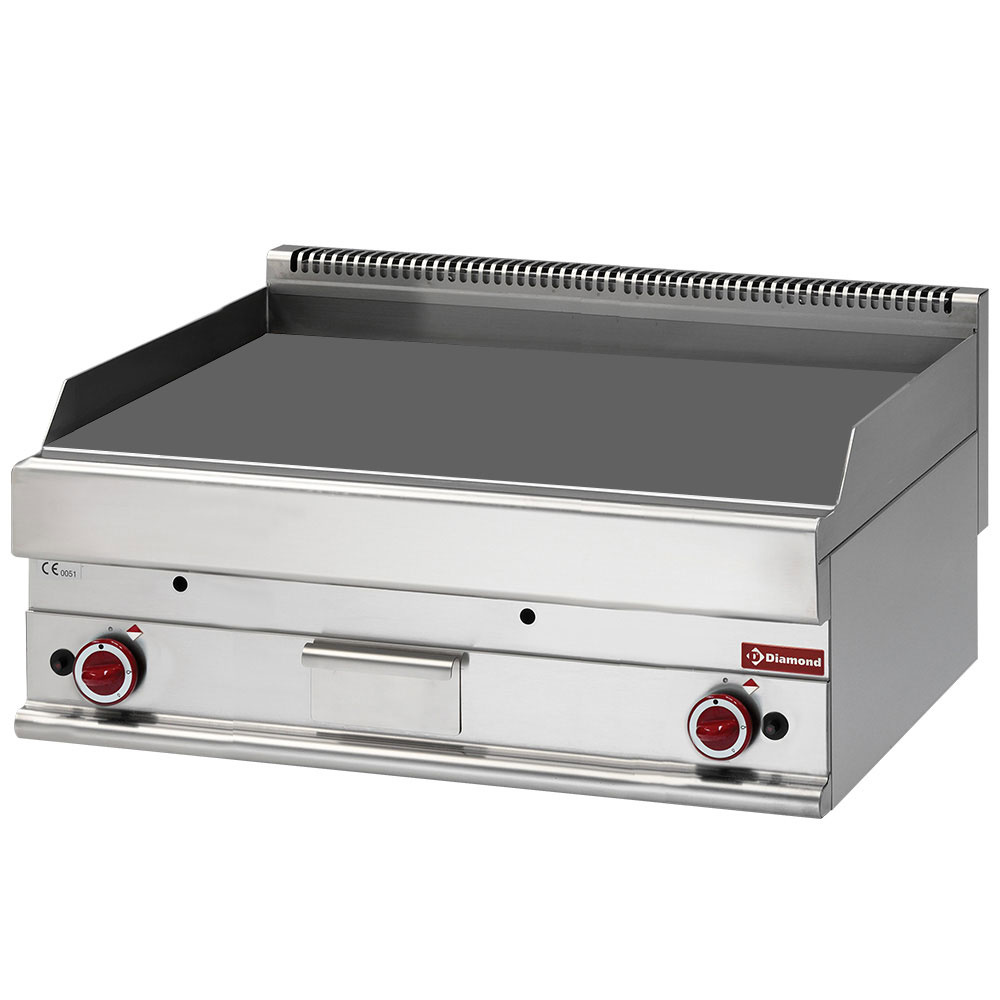 Plaque de cuisson à gaz plate EXTRA LARGE, lisse DIAMOND G65/PL10T