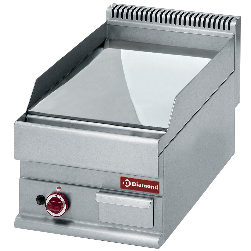Plaque de cuisson à gaz plate - Dessus - chrome dur « 50 µm » DIAMOND G65/PLCD4T