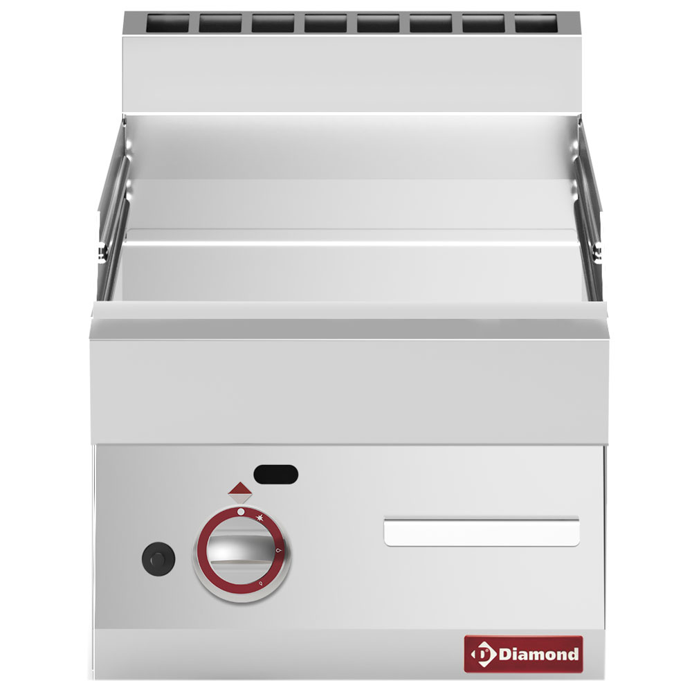 Plaque de cuisson à gaz plate - Dessus - chrome dur « 50 µm » DIAMOND G65/PLCD4T-N