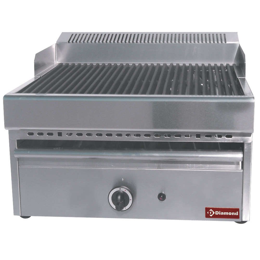Grill à vapeur à gaz avec grille de cuisson en fonte -Haut- DIAMOND GV641