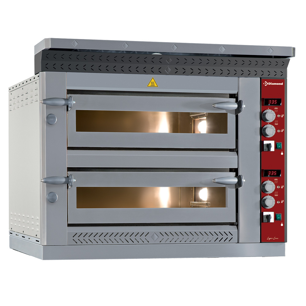 Four à pizza électrique, 2 x 6 pizzas Ø 350 mm DIAMOND LD12/35-N