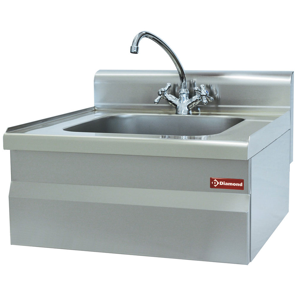 Évier 400x400xh200 avec mitigeur et siphon DIAMOND N60/LV6T