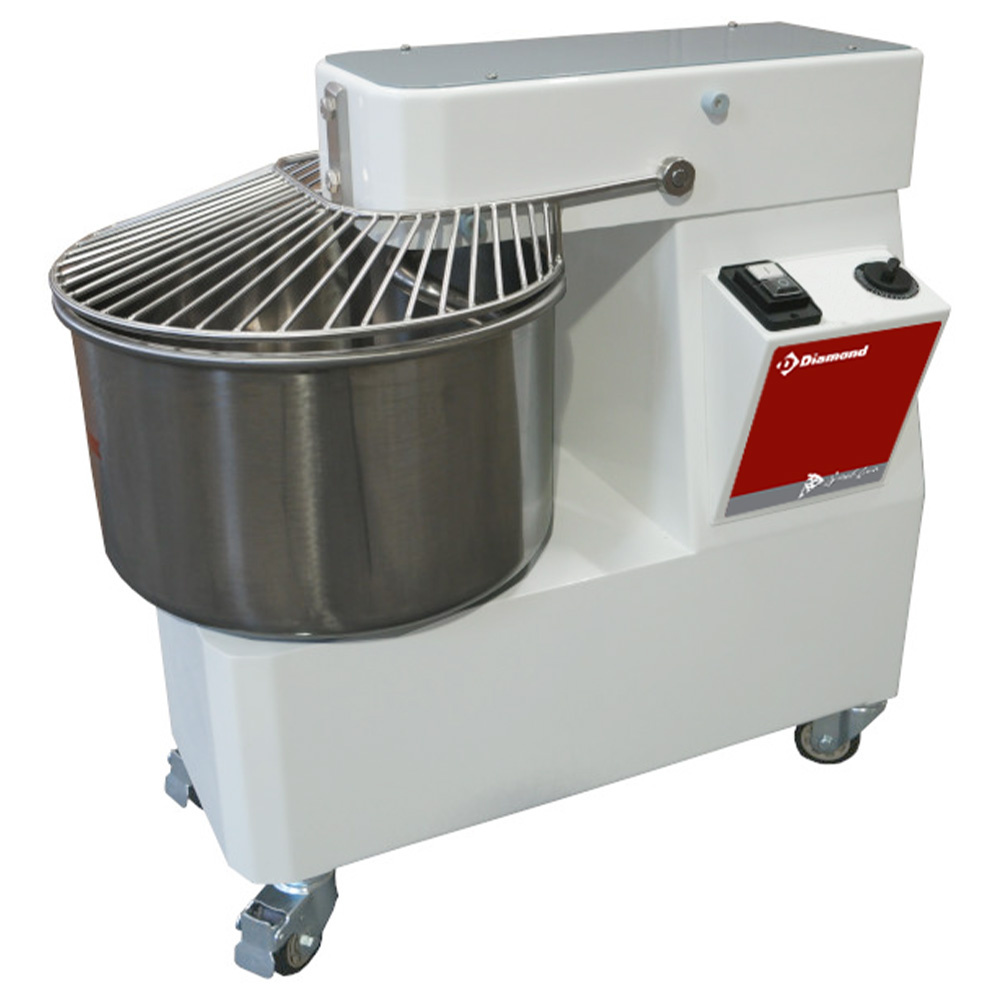 Pétrisseur à spirale 22 litres, minuterie, sur roues DIAMOND NT22/M1-Y