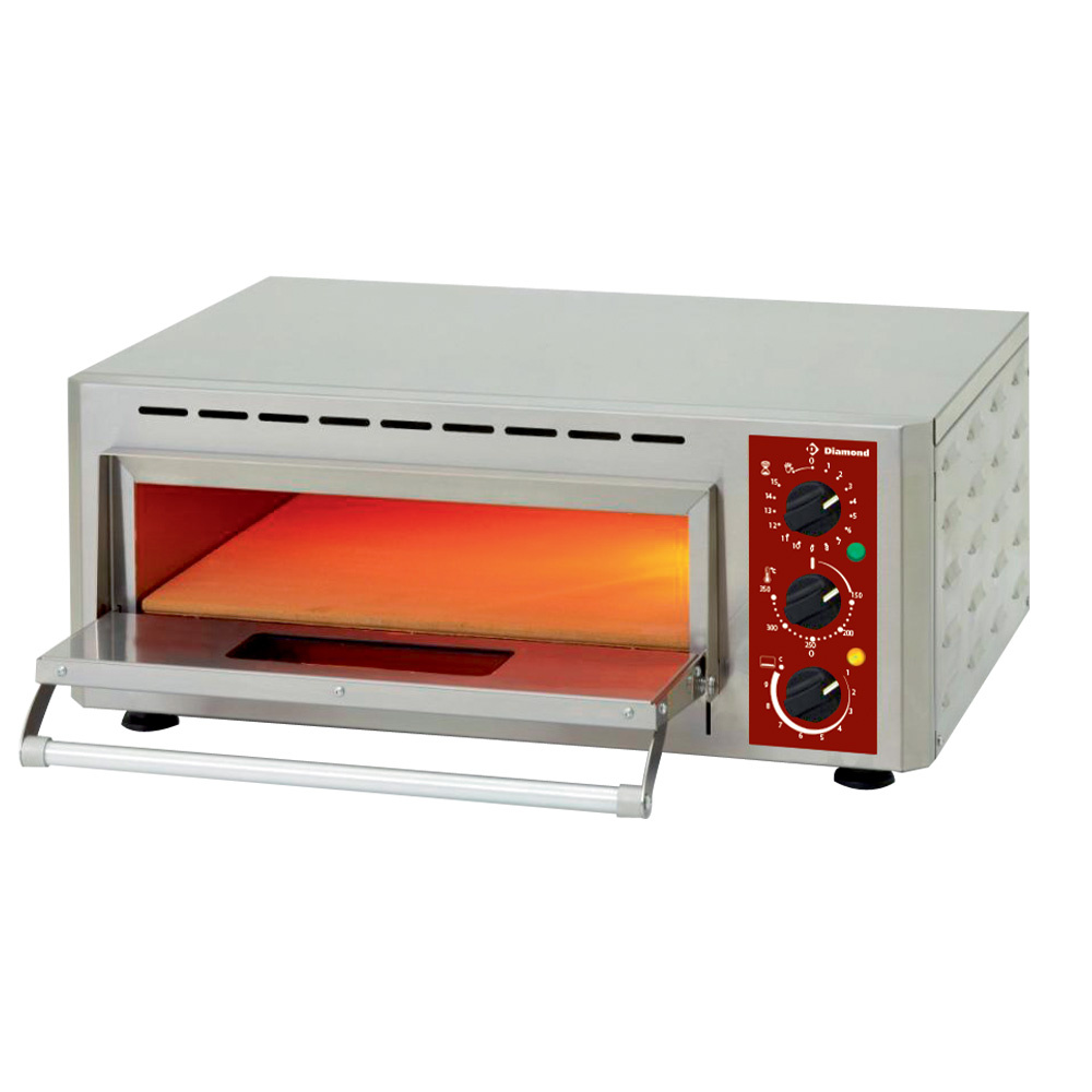 Four à pizza électrique, chambre (3 kW) 430 x 430 x h 100 mm DIAMOND PIZZA-QUICK/43
