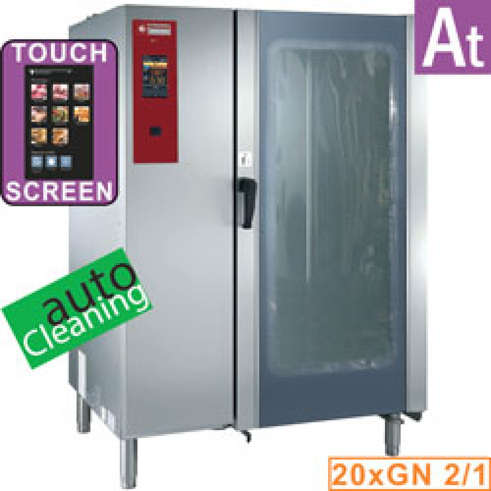 Four à gaz « TOUCH » chaudière vapeur et convection 20xGN2/1+ Nettoyage DIAMOND SBGT/22-CL
