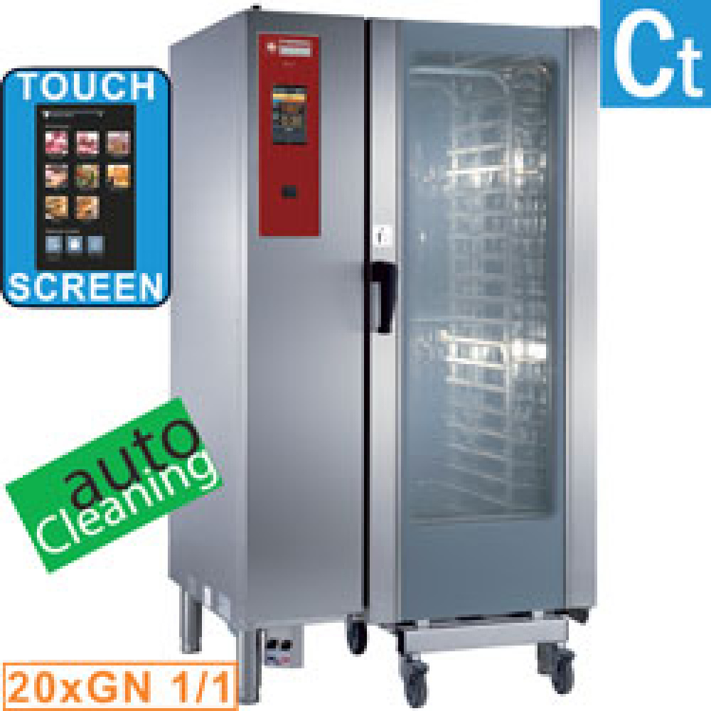 Four à gaz « TOUCH » chaudière vapeur et convection 20xGN1/1+ Nettoyage DIAMOND SDGT/20-CL