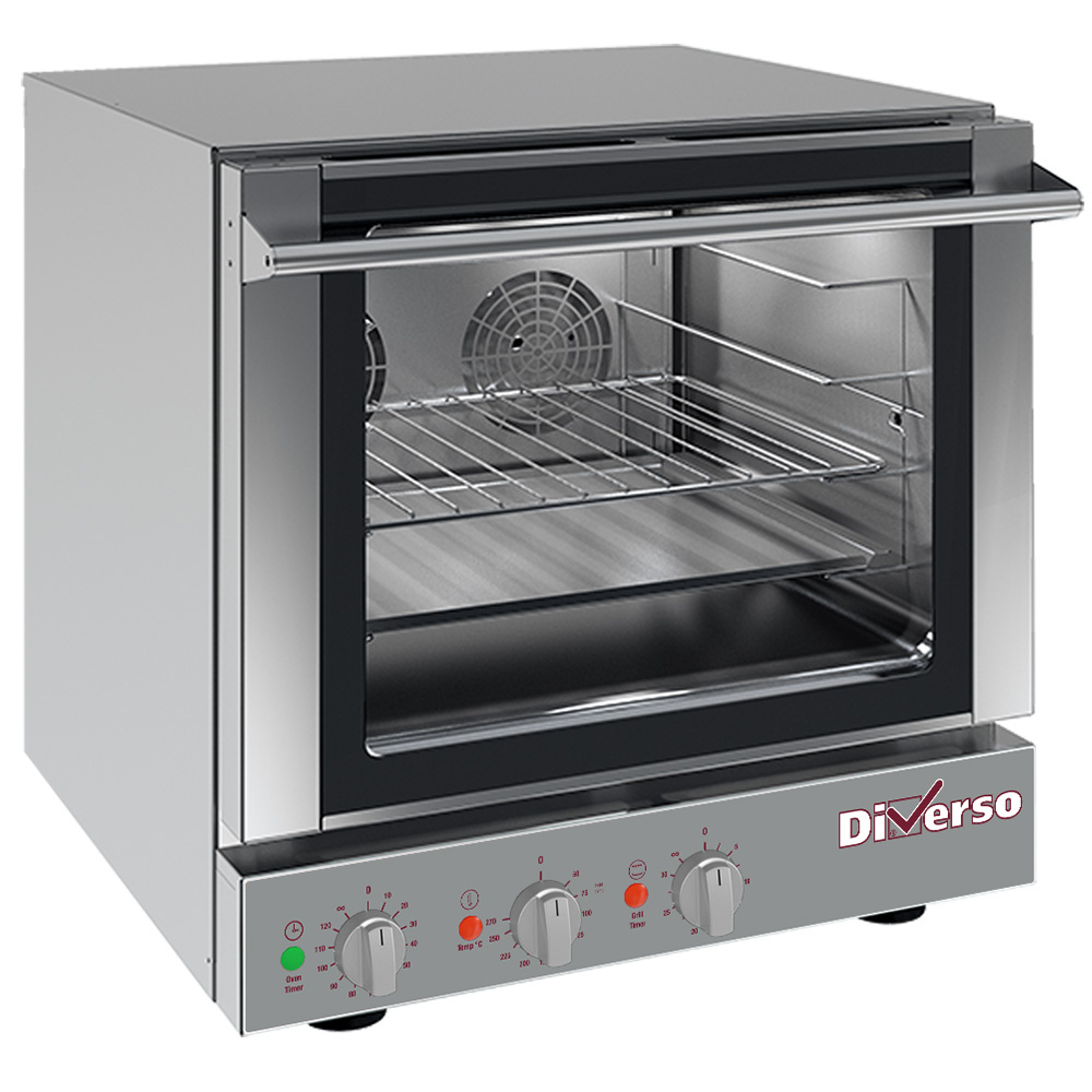 Four à convection électrique, 4 x 460 x 340 mm + salamandre DIVERSO WR-B43S-1B