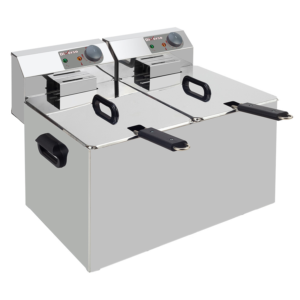 Friteuse électrique de table 2 x 7 litres DIVERSO WR-EF14-D7