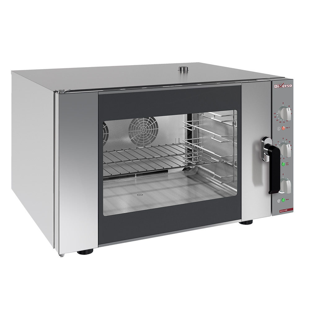 Four électrique vapeur-convection, 4 x GN 1/1 ou 600 x 400 mm DIVERSO WR-FCV4-MC
