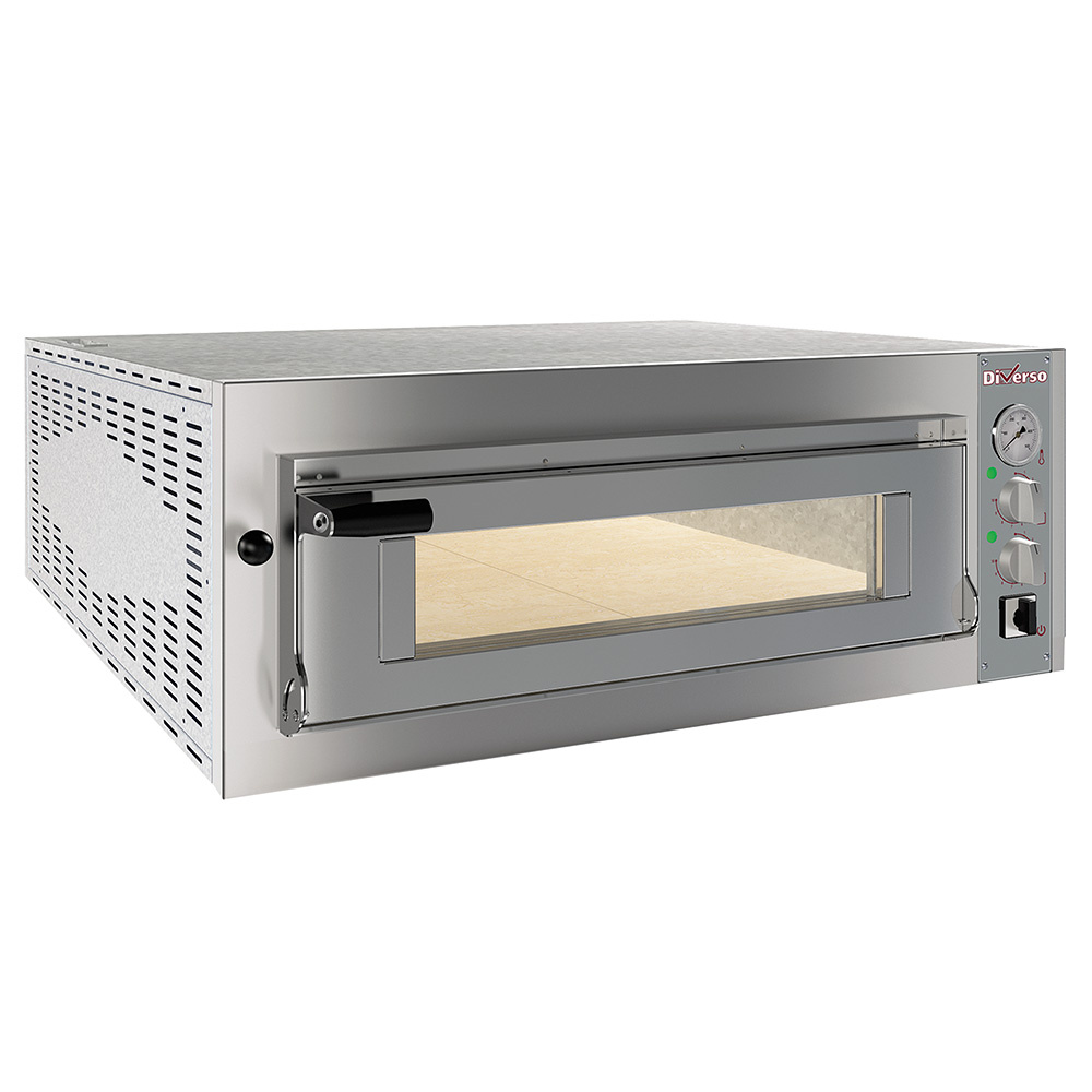 Four électrique pour 4 pizzas de 350 mm de diamètre, 1 pièce DIVERSO WR-FS04-MS