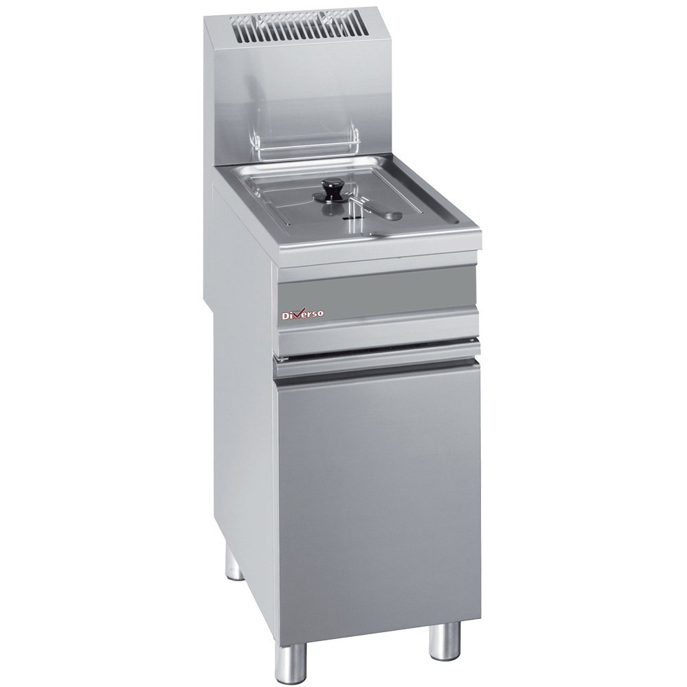Friteuse à gaz à réservoir unique de 15 litres, à poser dans un placard DIVERSO WR-GF15-G1